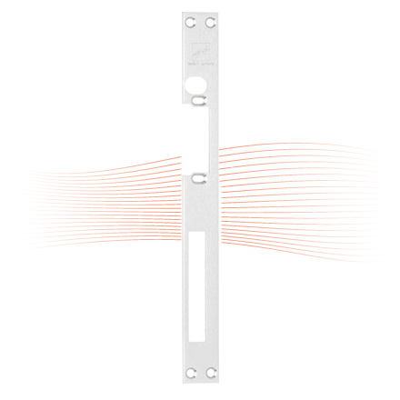 EFFEFF 050 HZ_fix flat striking plate right smoothed, galvanised, zinc